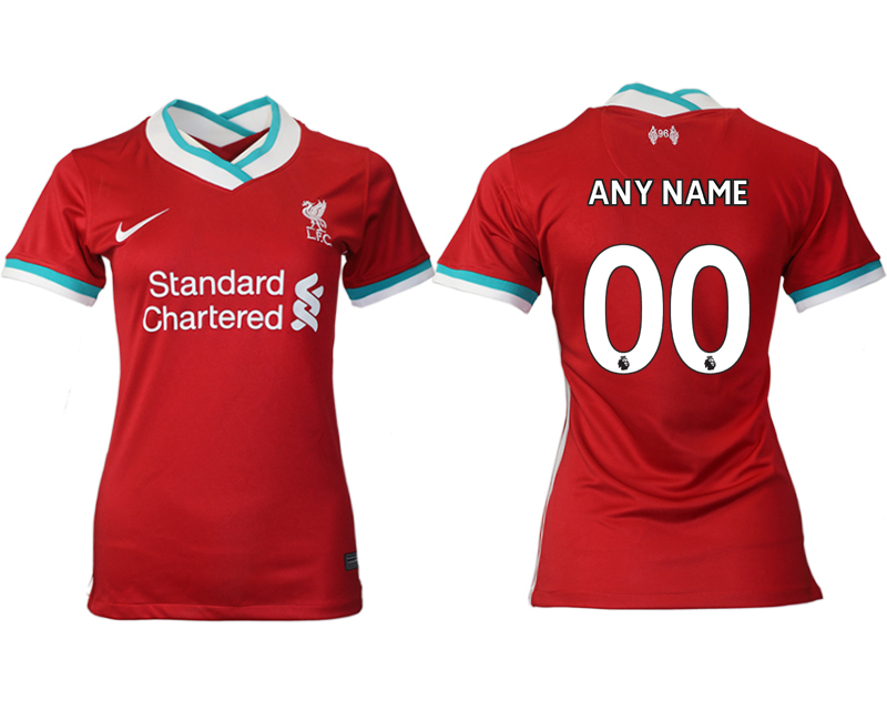 Women 2020-2021 Liverpool home aaa version customized red Soccer Jerseys->customized soccer jersey->Custom Jersey